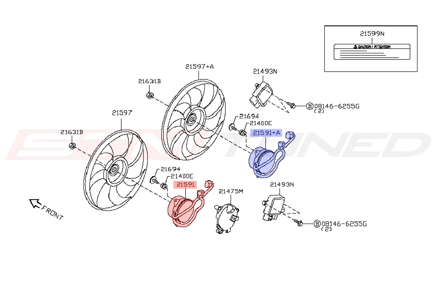 Nissan OEM Radiator Fan Motor for R35 GTR - Image 3