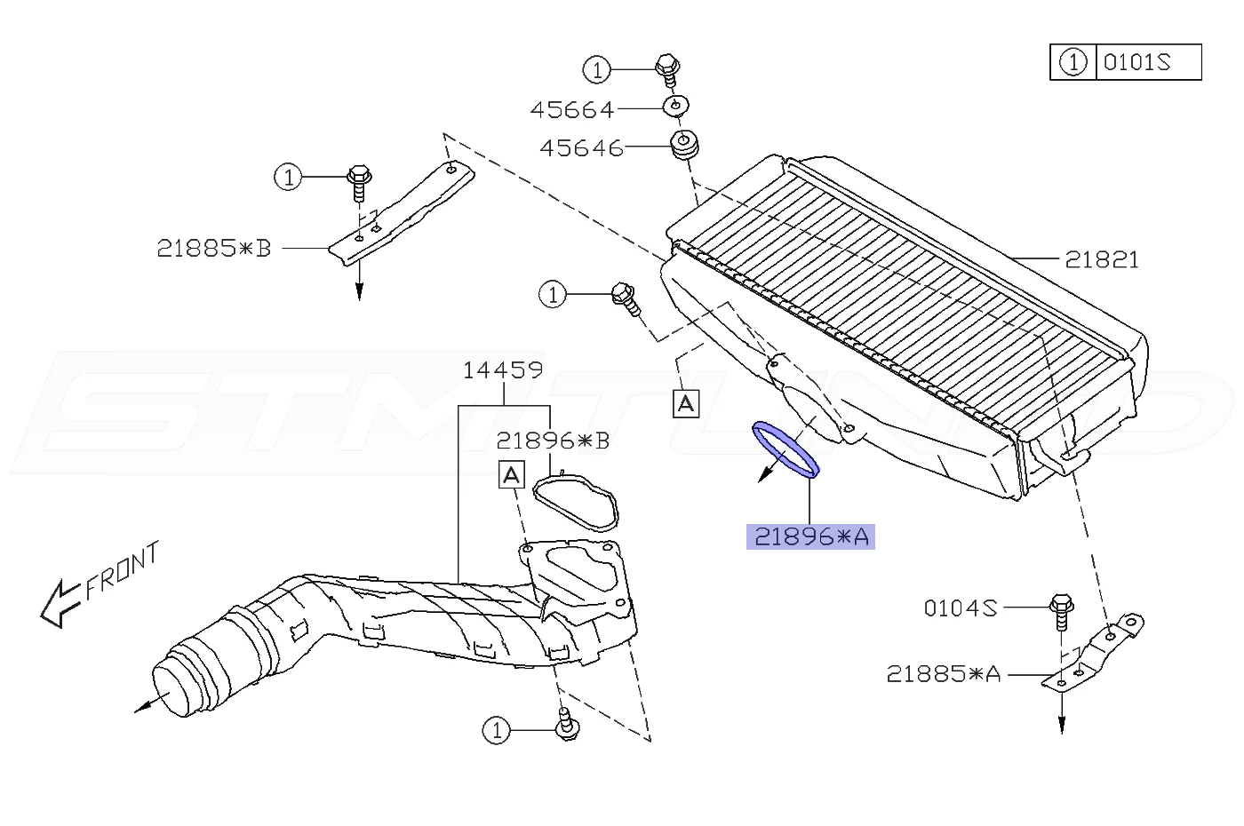 Subaru OEM Intercooler to Throttle Body Gasket for 2022+ WRX (21896AA130) - Image 3