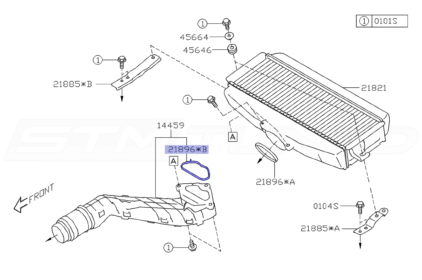 Subaru OEM Intercooler Inlet Gasket for 2022+ WRX (21896AA150) - Image 3