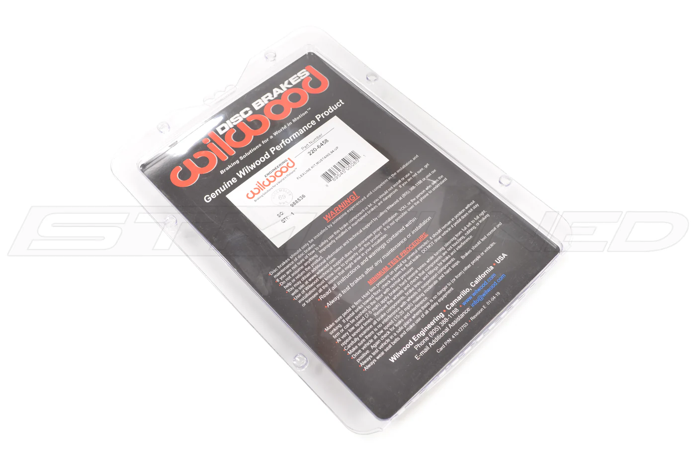 Wilwood Front Brake Lines for Foxbody Mustang Brake Kit (220-6458) - Image 3