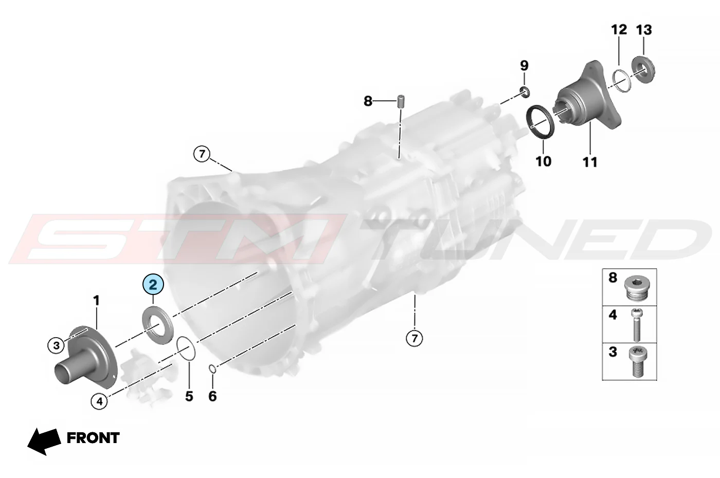 BMW OEM Input Shaft Seal for M/T F8X G8X M2/M3/M4 (23118609207) - Image 2