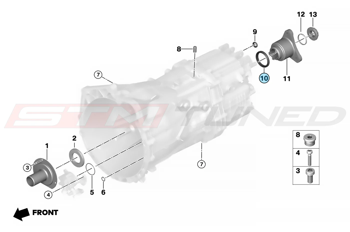 BMW OEM Output Shaft Seal for M/T F8X G8X M2/M3/M4 (23118609228) - Image 2