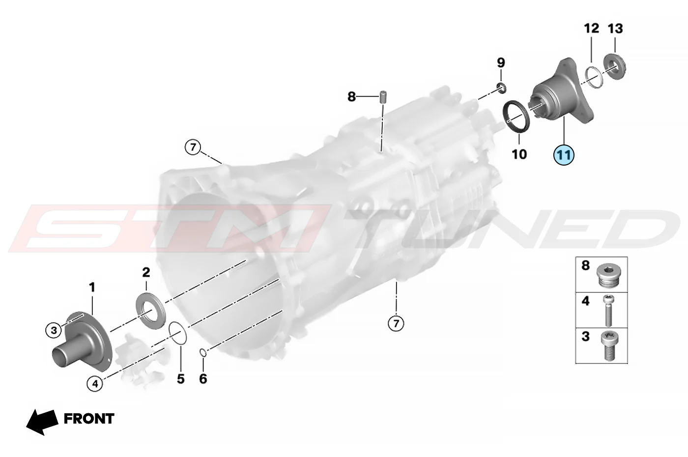 BMW OEM Output Flange for M/T G8X M2/M3/M4 (23218609181) - Image 2