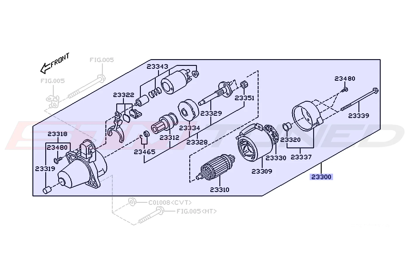 Subaru OEM Starter for 15-21 WRX Manual Trans (23300AA631) - Image 6