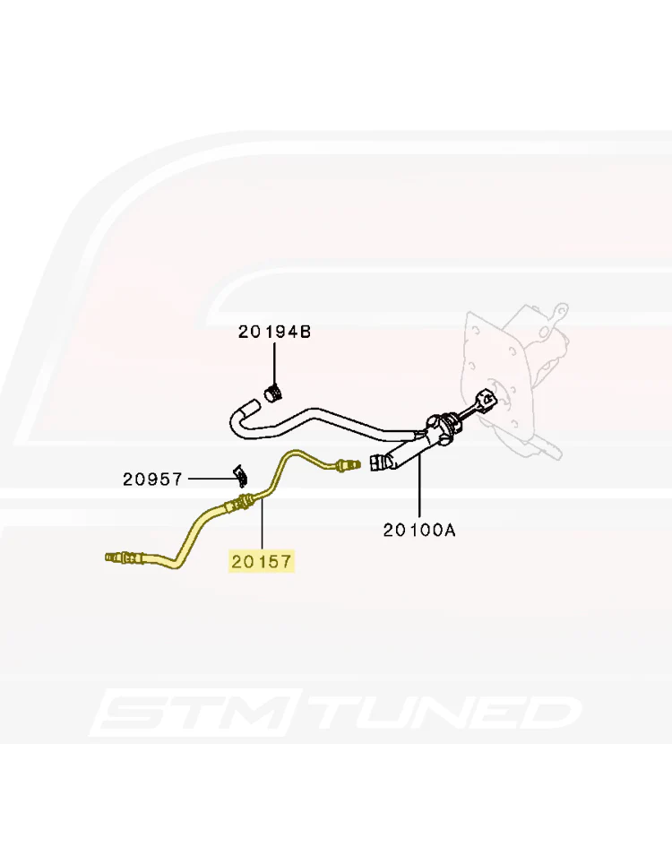 Mitsubishi OEM Clutch Line for Evo X (2348A462) - Image 4