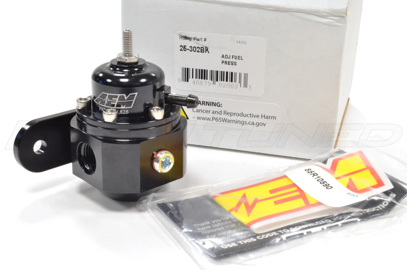 AEM Universal Adjustable Fuel Pressure Regulator (25-302BK) - Image 3