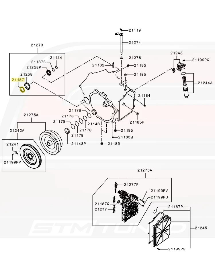 Mitsubishi OEM SST Transmission Seal for Evo X MR (2509A004) - Image 4