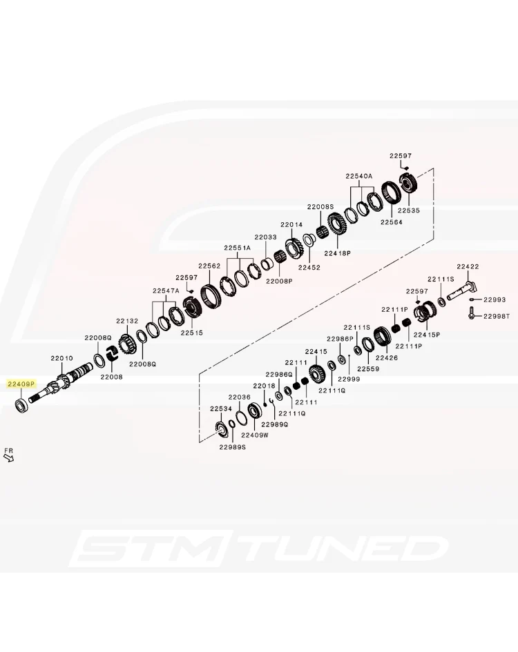 Mitsubishi OEM Transmission Shaft Bearing for Evo X (2522A073) - Image 4