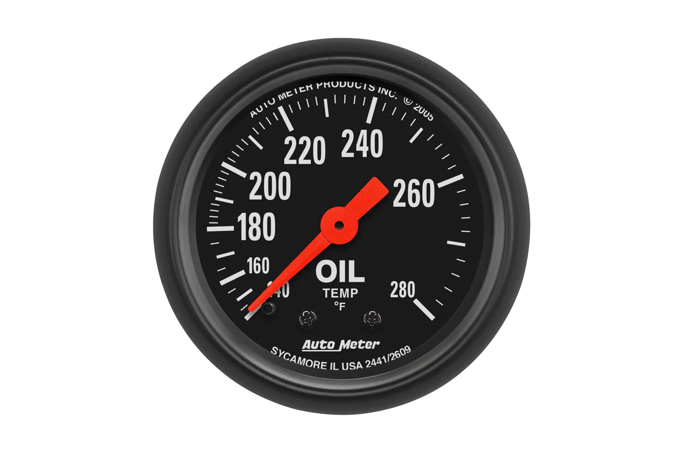 AutoMeter 52mm Z-Series Oil Temp Gauge, 140-280°F, Mechanical (2609) - Image 7