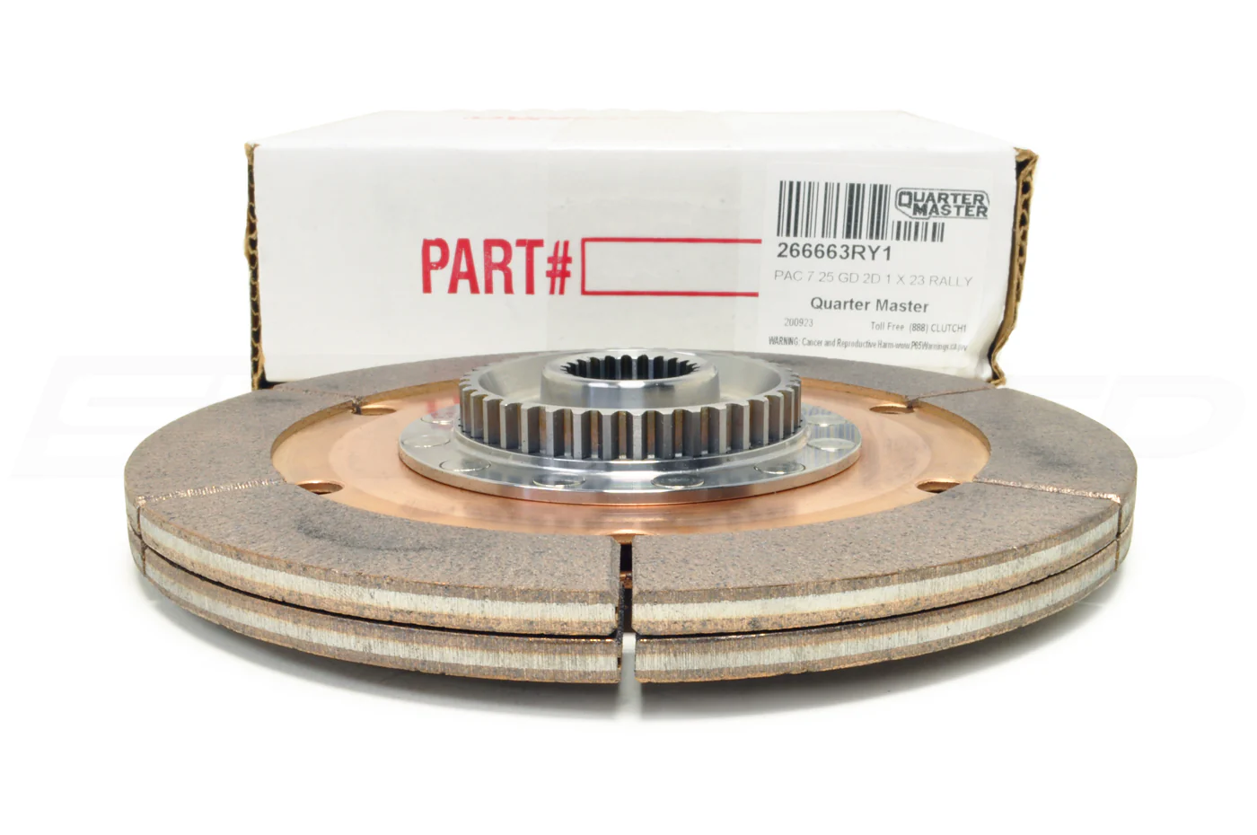 Quarter Master 8-Leg Race Twin Clutch Discs for Evo 7/8/9/X (266663RY1) - Image 4