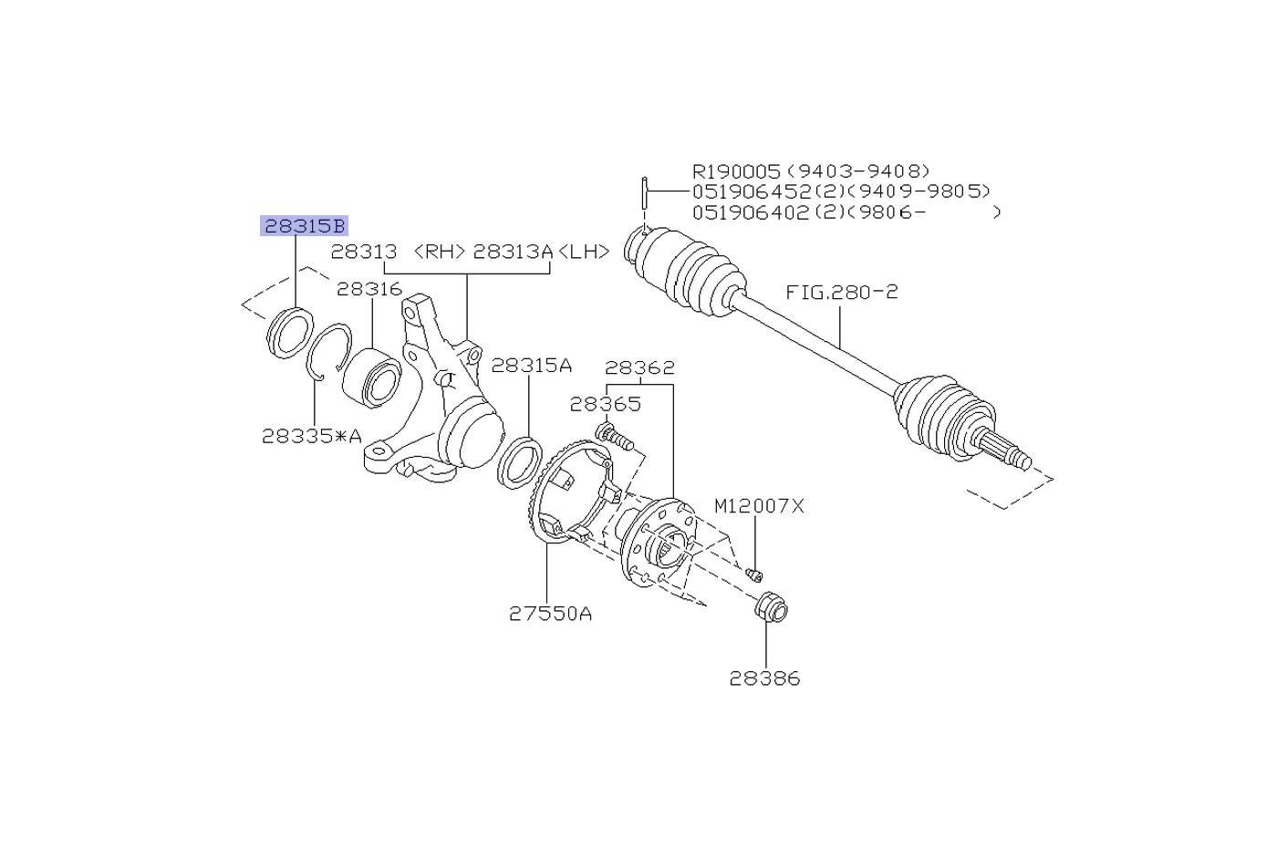 Subaru OEM Wheel Bearing Axle Seal for 02-07 WRX/STi (28015AA080) - Image 3