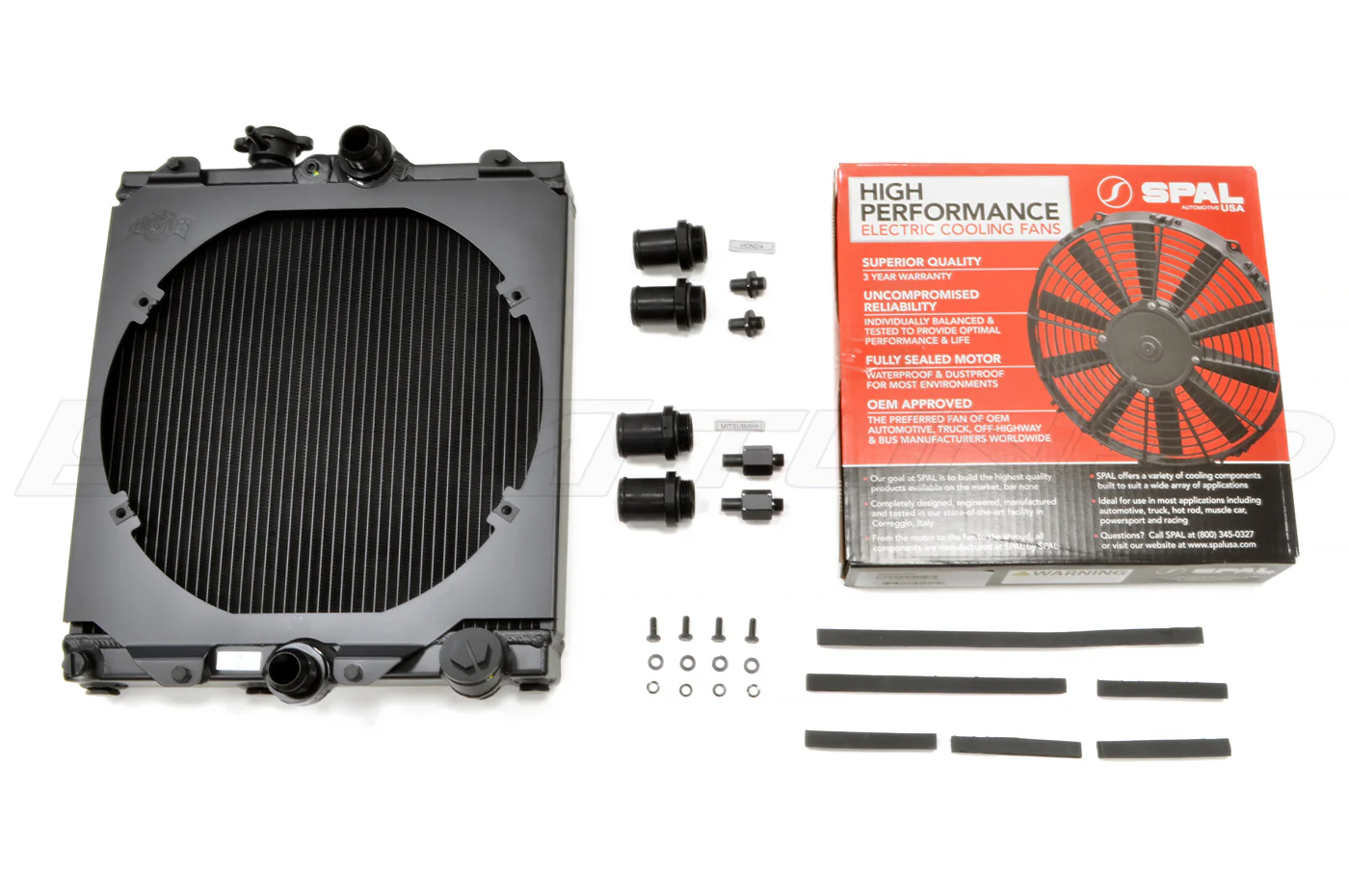 CSF Ultimate Half-Radiator Kit for Evo 7/8/9 & EG/EK Civic (2858X 2858XB) - Image 3