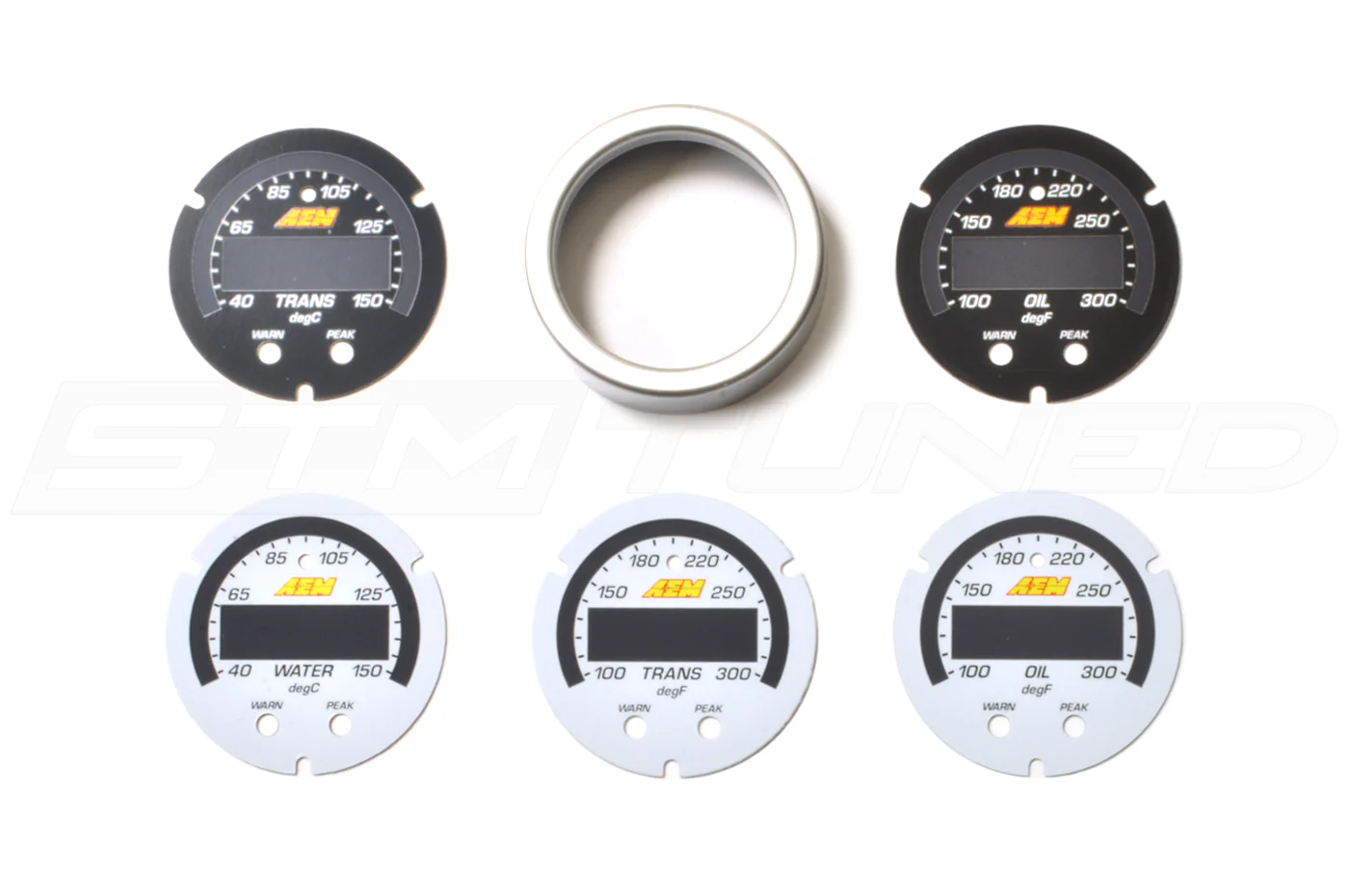 AEM Faceplate/Bezel Kit for X-Series Water Trans Oil Temp (30-0302-ACC) - Image 2
