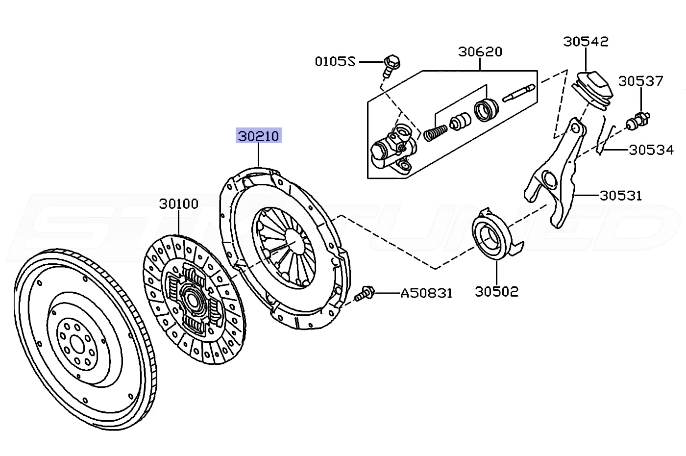 Subaru OEM Clutch Pressure Plate for 2018-2022+ WRX (30210AA801) - Image 2