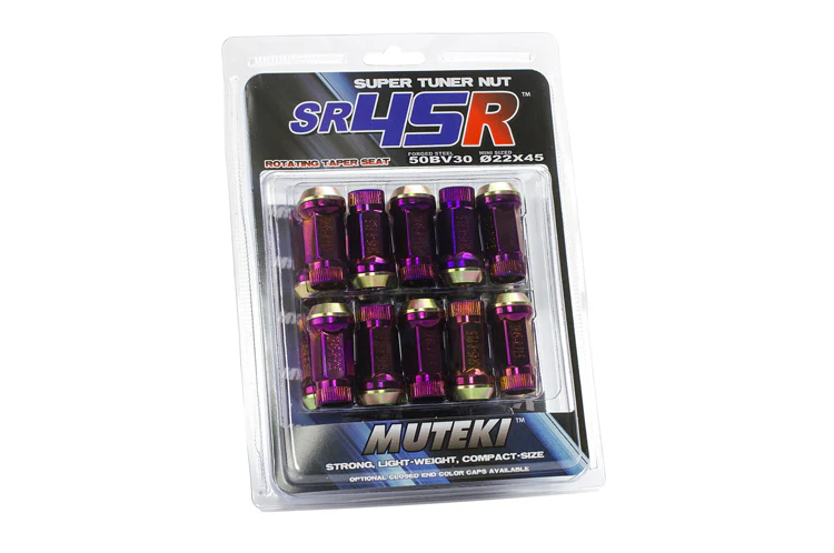 Muteki SR45R Burned Open Ended Lug Nuts (M12 x 1.25) (32935RN) - Image 3