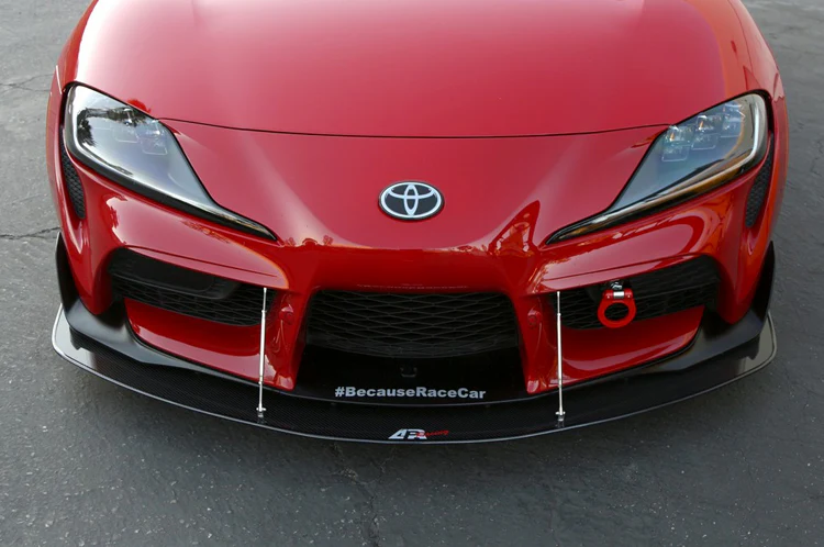 APR Carbon Fiber Front Wind Splitter with Rods for 2020+ Supra GR (CW-330020) - Image 4