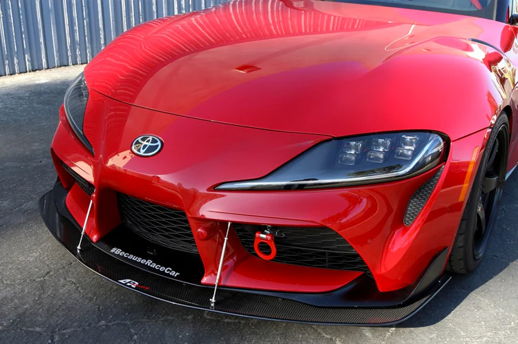 APR Carbon Fiber Front Wind Splitter with Rods for 2020+ Supra GR (CW-330020) - Image 5