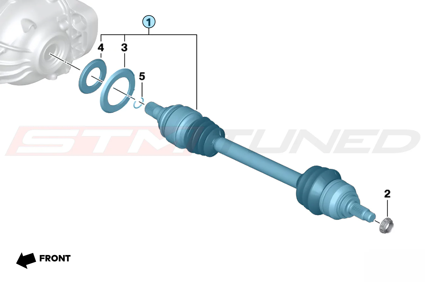 BMW OEM Rear Axle for F8X M2/M3/M4 - Image 2