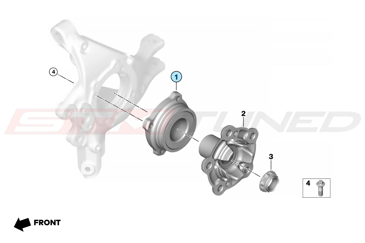 BMW OEM Rear Wheel Bearing for F8X M2/M3/M4 (33412282675) - Image 2