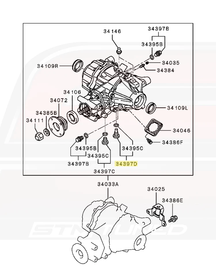 Mitsubishi OEM M18 Magnetic Rear Diff Drain Plug for Evo X (3713A029) - Image 4