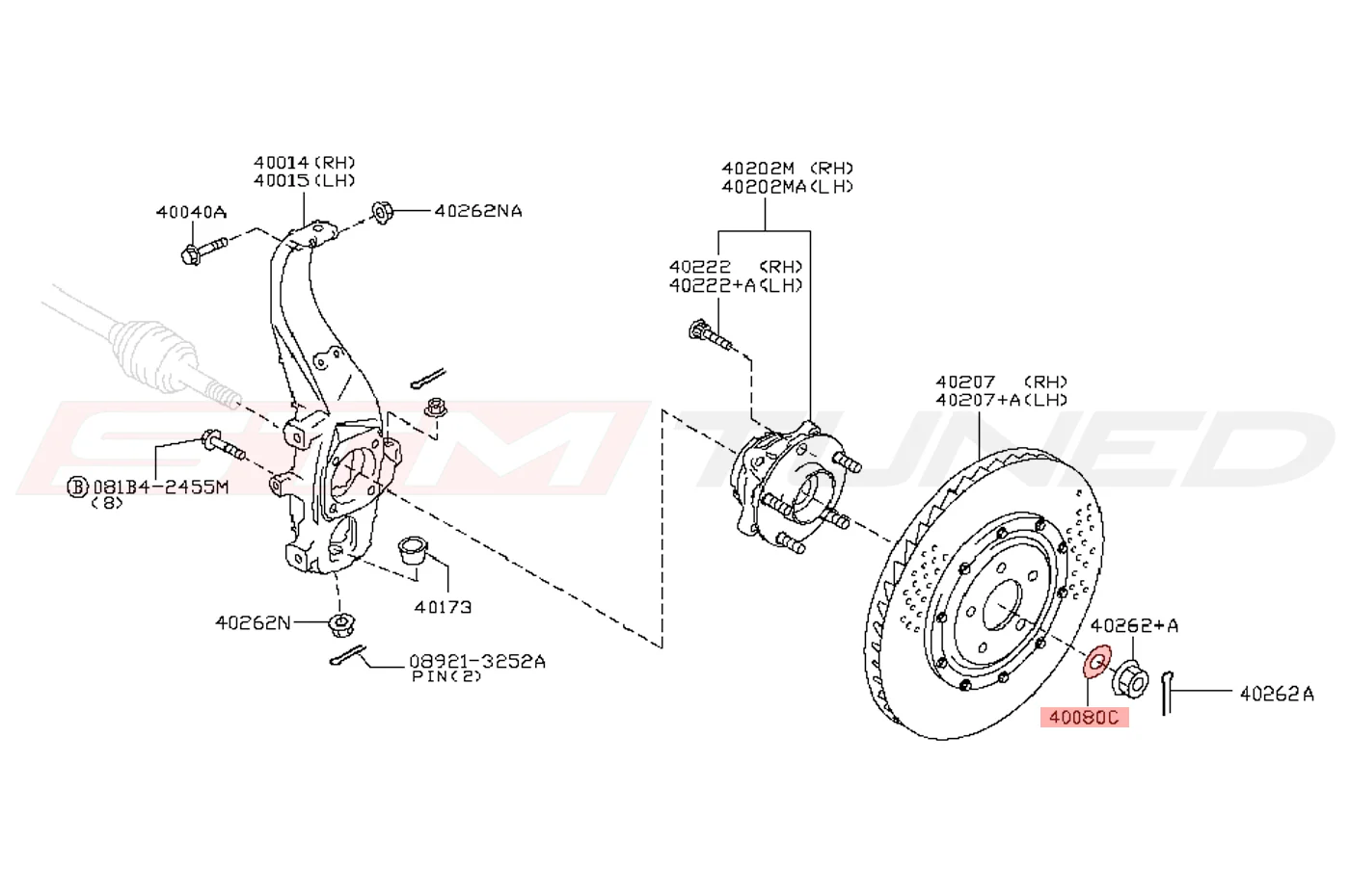 Nissan OEM Axle Washer for R35 GTR (40037-1CA0A) - Image 4