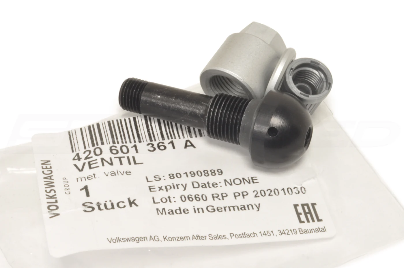 OEM Audi TPMS Valve Stem Kit RSQ8 R8 RS3 TTRS (420601361A) - Image 3
