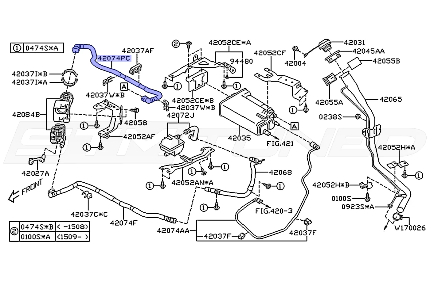 Subaru OEM EVAP Canister Drain Tube CSTR for 15-21 WRX/STi (42074VA050) - Image 3