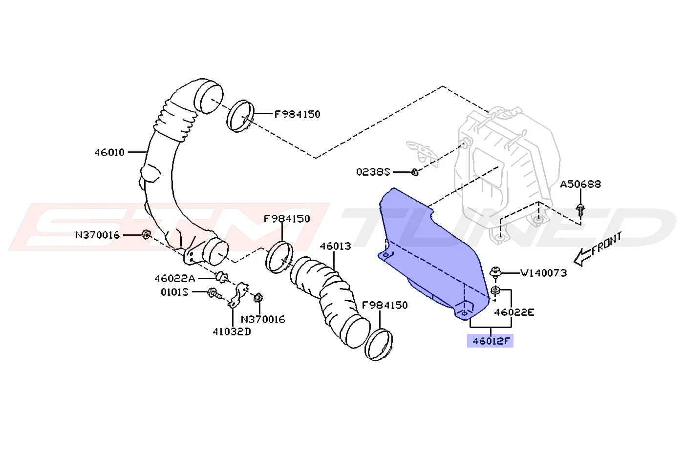 Subaru OEM Air Intake Guide for 2022+ WRX (46012VC000) - Image 5