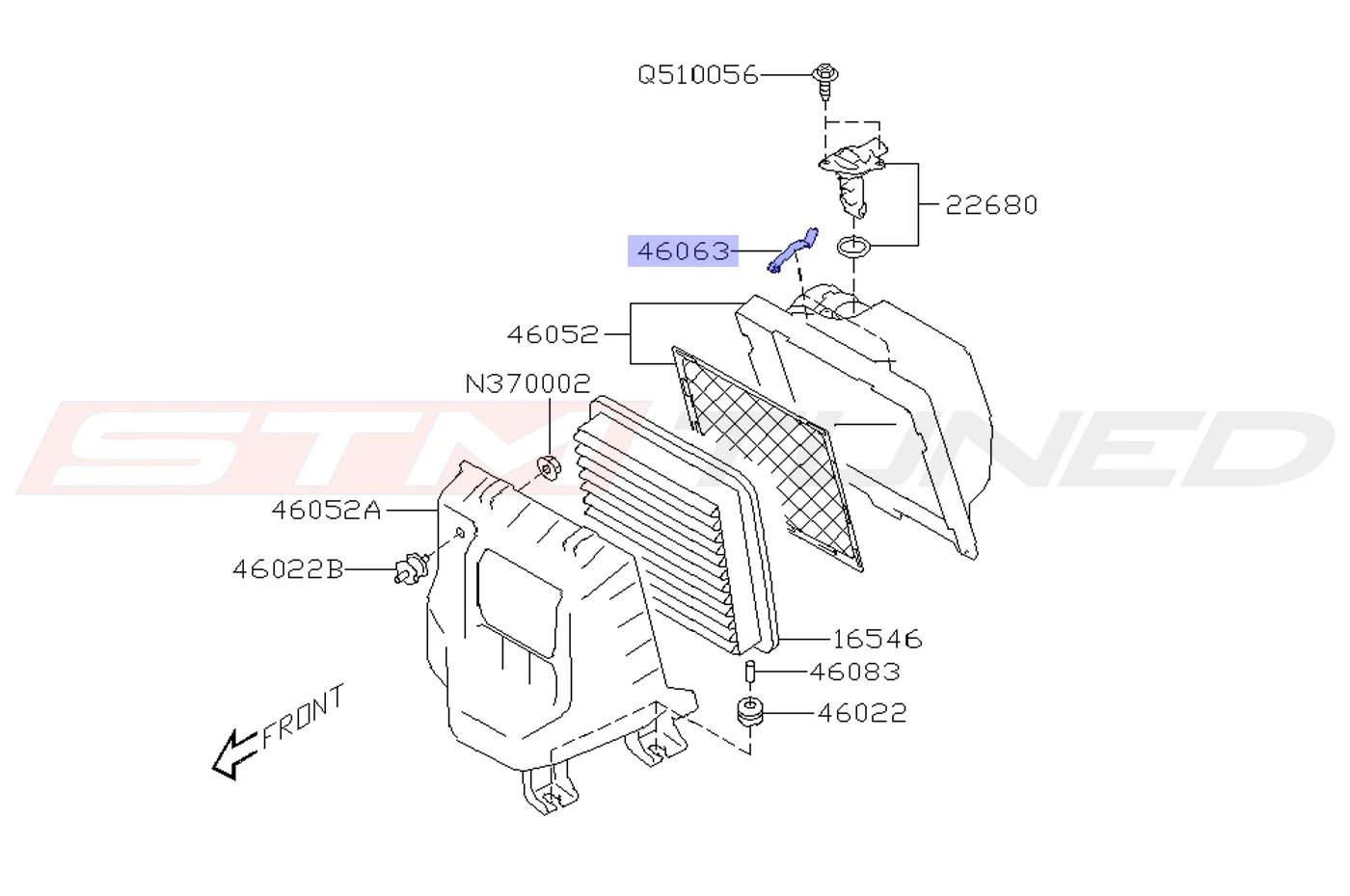 Subaru OEM Air Box Clamp for 2008+ WRX/STi (46063AG000) - Image 3