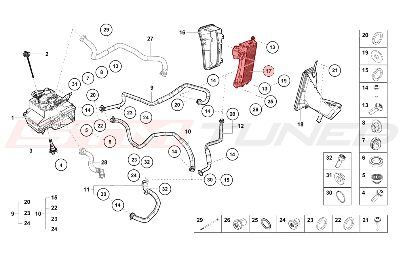 Audi OEM Engine Oil Cooler for V10 10-15 R8 Huracan (4S0117015B) - Image 6