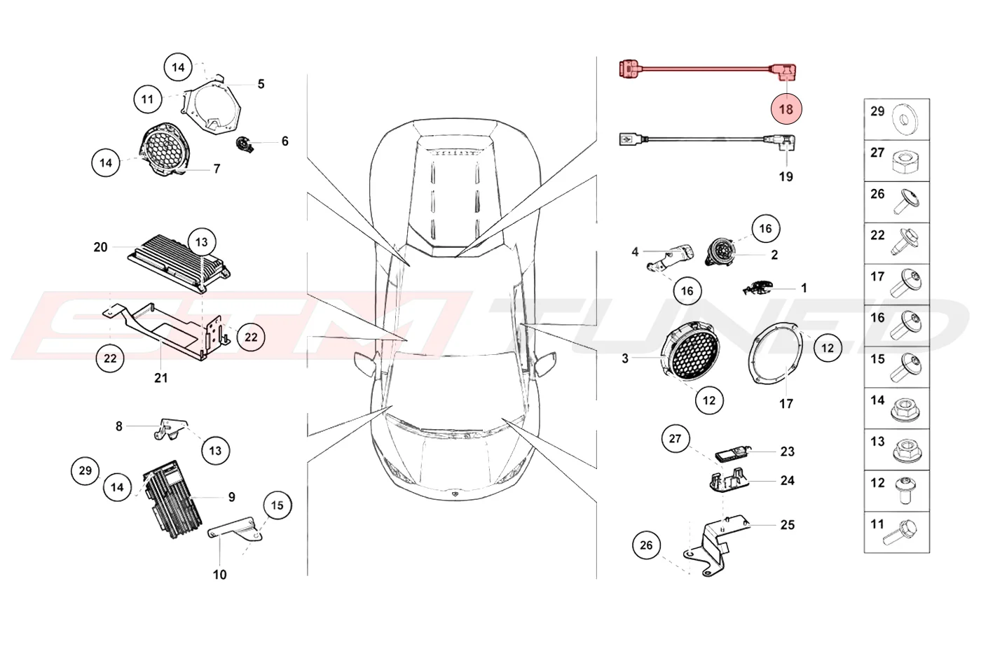 Lamborghini OEM Audio Lightning Adapter Cable (4T0051510) *Discontinued* - Image 3