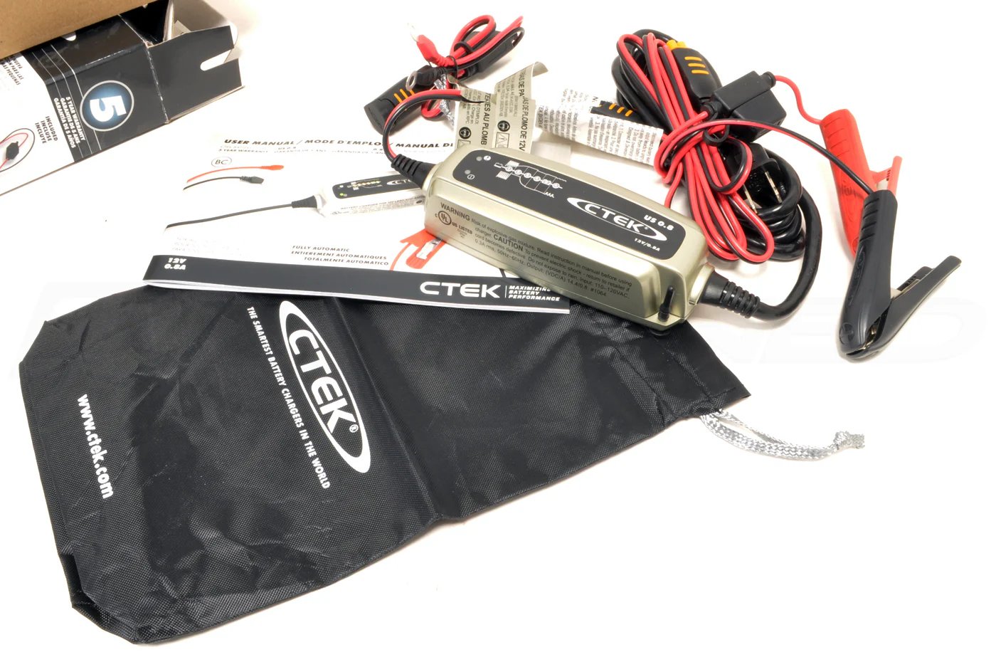 CTEK US 0.8 12V Motorcycle Battery Charger (56-865) - Image 3