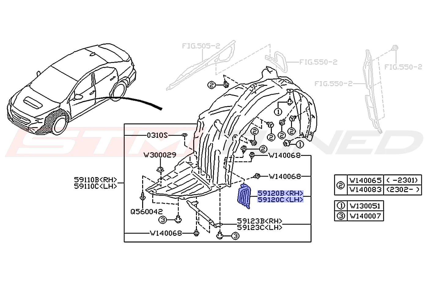 Subaru OEM Front Fender Liner Duct for 2022+ WRX - Image 6