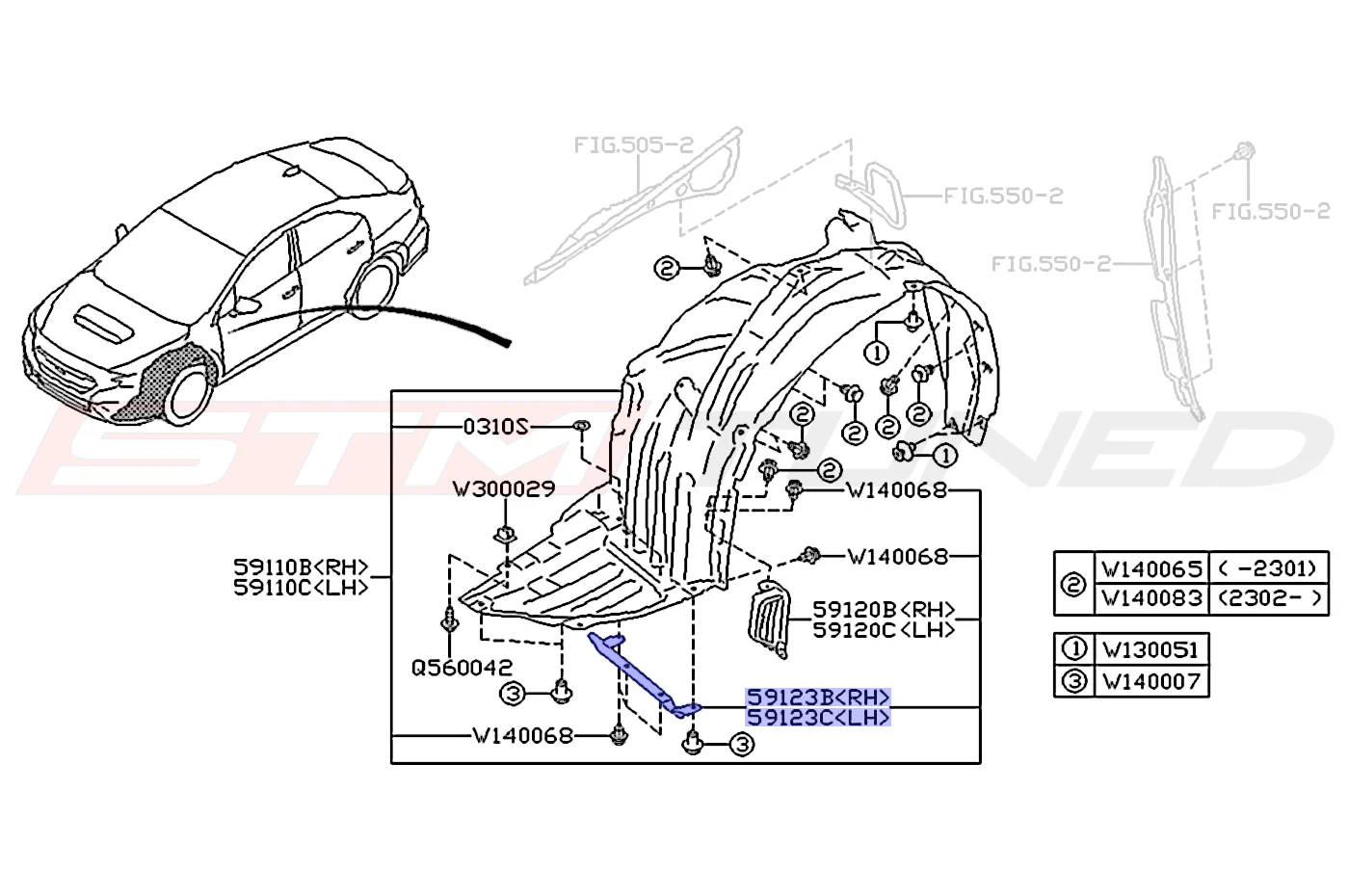 Subaru OEM Front Fender Liner Plate for 2022+ WRX - Image 5