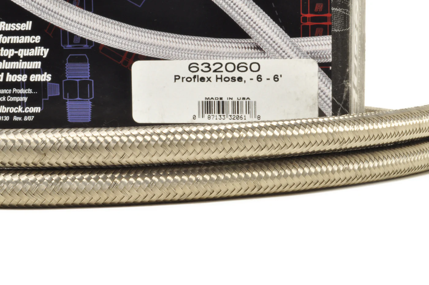 Russell ProFlex Braided Stainless Hose -6AN 6 Foot (632060) *Unavailable* - Image 2
