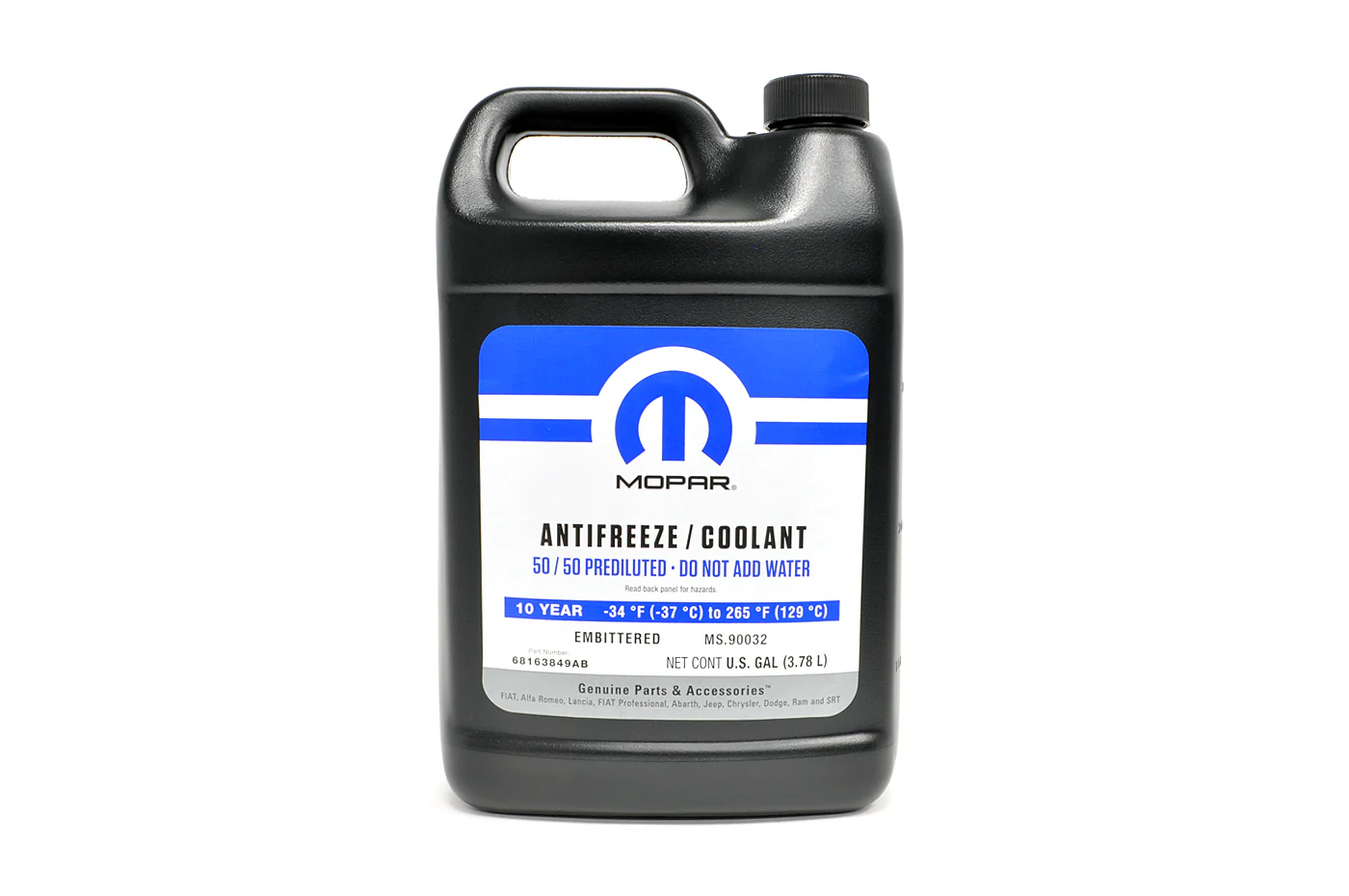 Mopar Coolant 50/50 Pre-Mix for Hellcat TRX Trackhawk (68163849AC)
