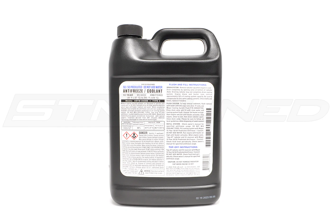 Mopar Coolant 50/50 Pre-Mix for Hellcat TRX Trackhawk (68163849AC) - Image 2