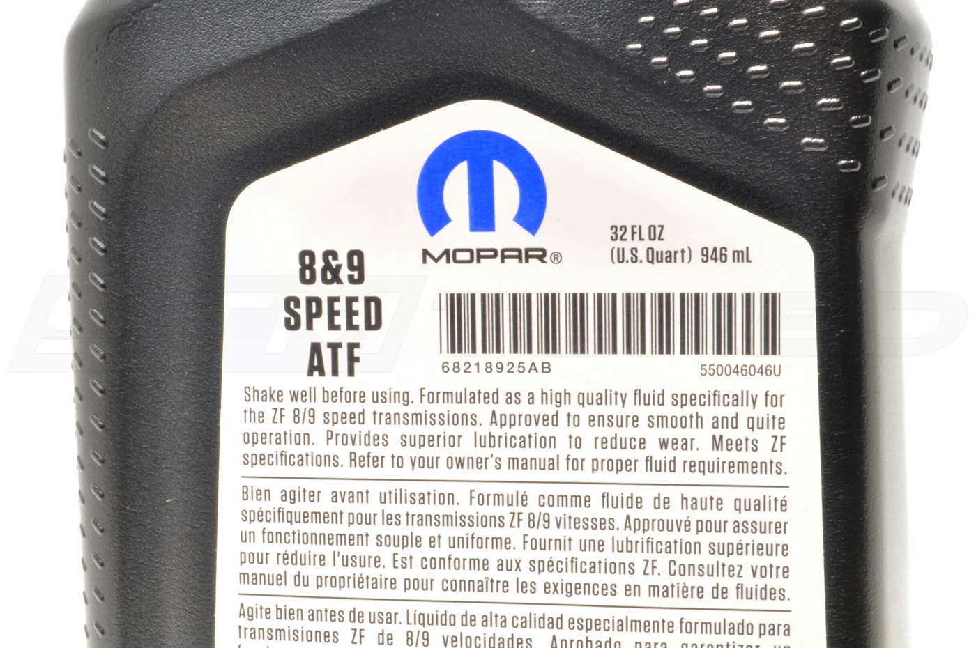 Mopar ATF Automatic Transmission Fluid for TRX Trackhawk SRT (68218925AB) - Image 5