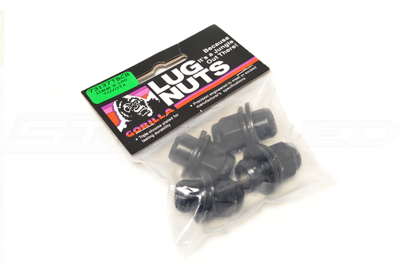Gorilla Black Lug Nuts for Stock Wheels (M12x1.5 - Pack of 4) - Image 3