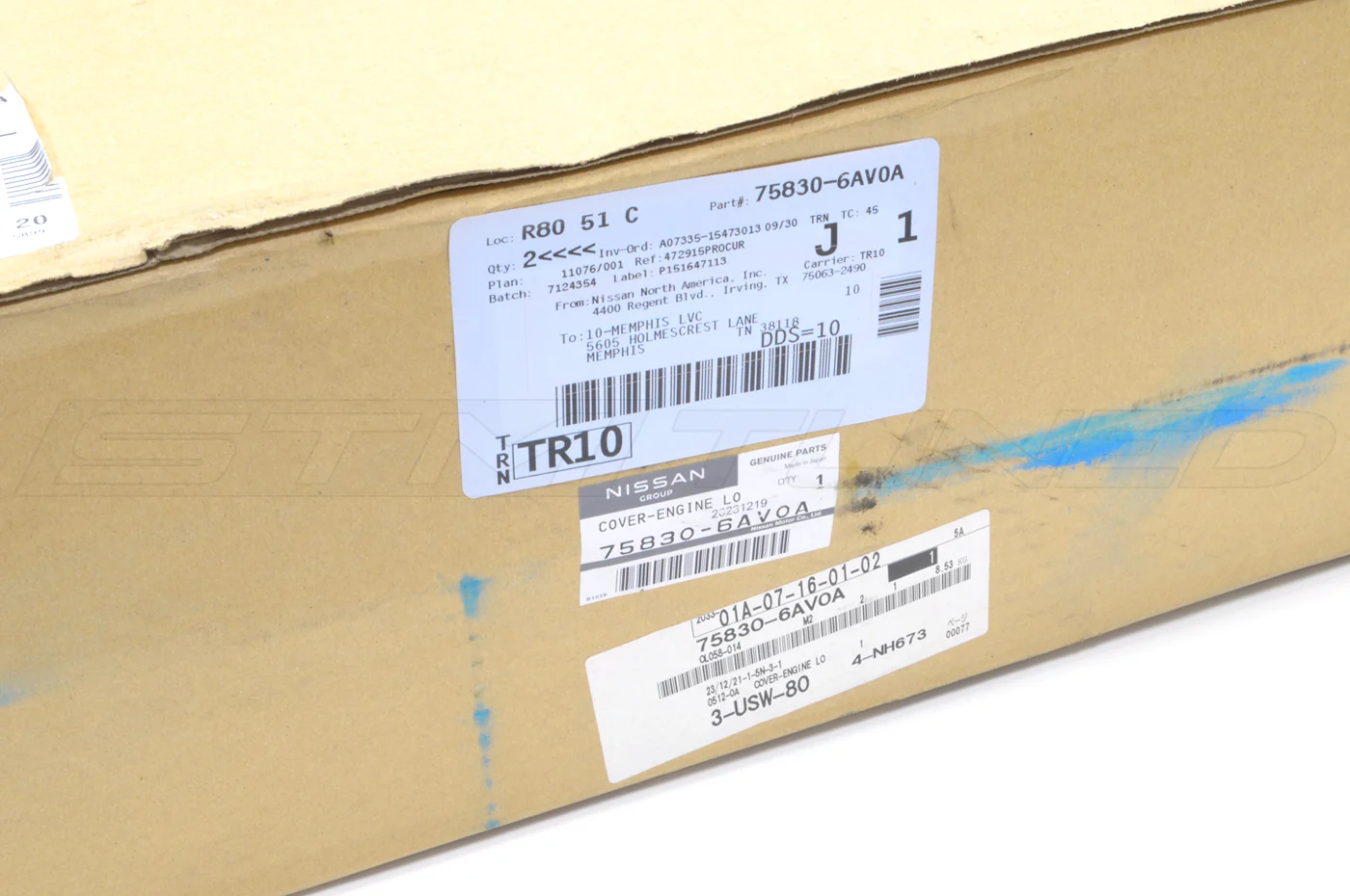 Nissan OEM Front Lip Under Cover for 2017-2019 R35 GTR (75830-6AV0A) - Image 6