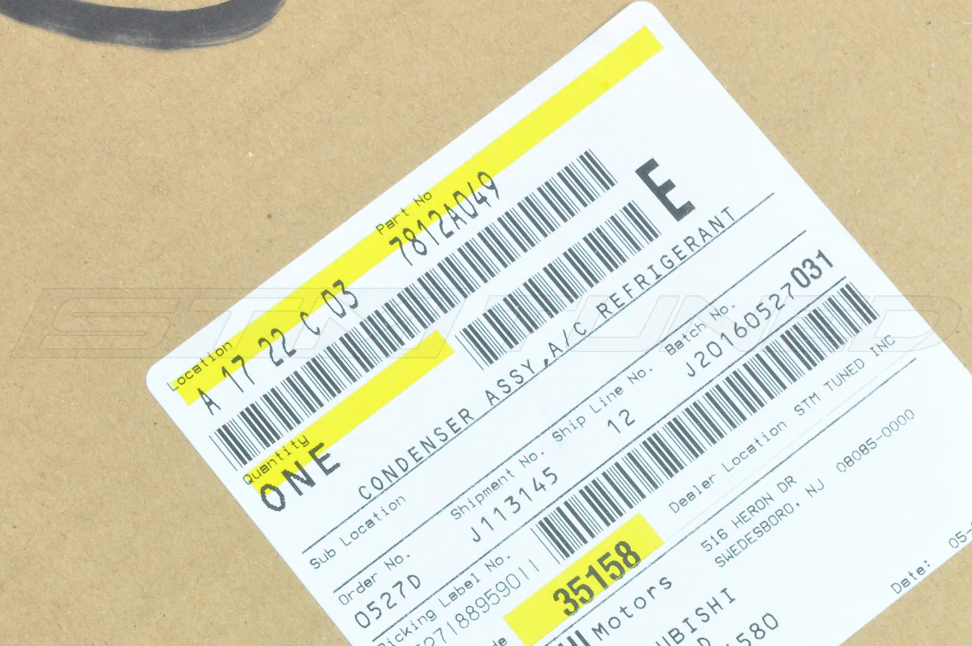 Mitsubishi OEM A/C Condenser for Evo 8/9 (MN151100) - Image 4