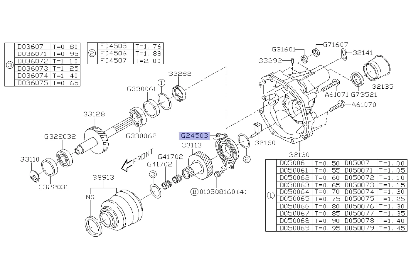 Subaru OEM Center Diff Bearing for 04+ STi (806245030) - Image 5