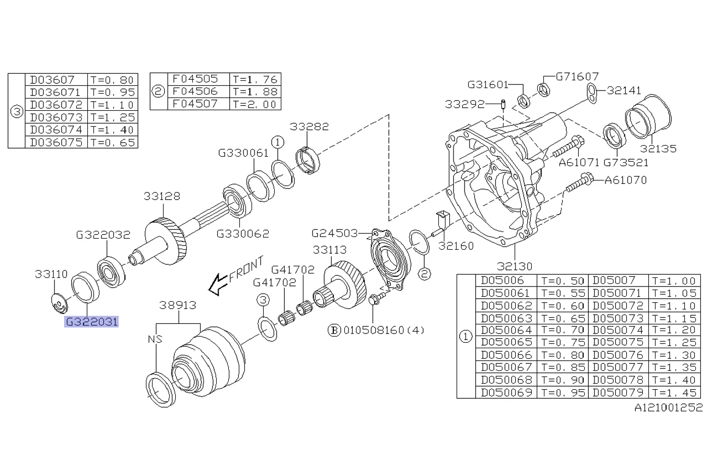 Subaru OEM Roller Bearing for STi (806322031) - Image 4