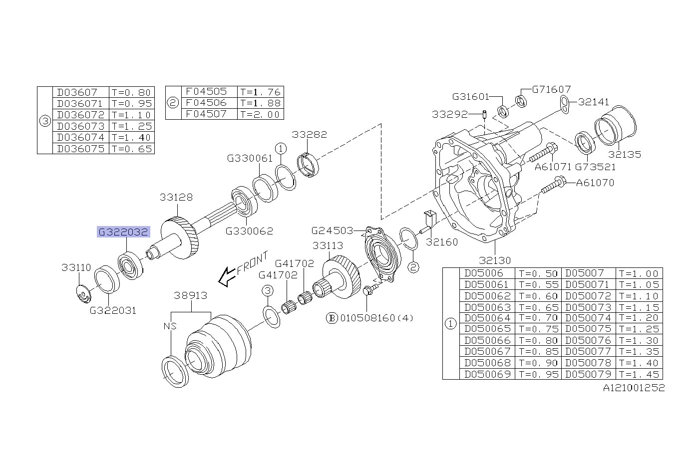 Subaru OEM Cone Bearing for 2004+ STi (806322032) - Image 3