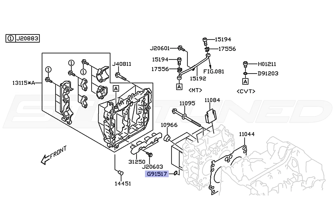 Subaru OEM Cylinder Head Oring for 2015-2022+ WRX/BRZ (806915170) - Image 3