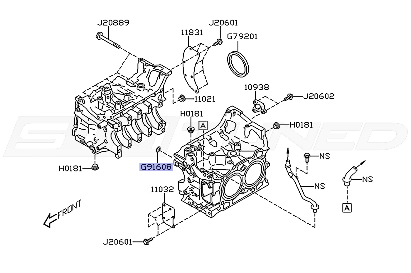Subaru OEM Timing Cover Oring for 2015-2022+ WRX/BRZ (806916080) - Image 3