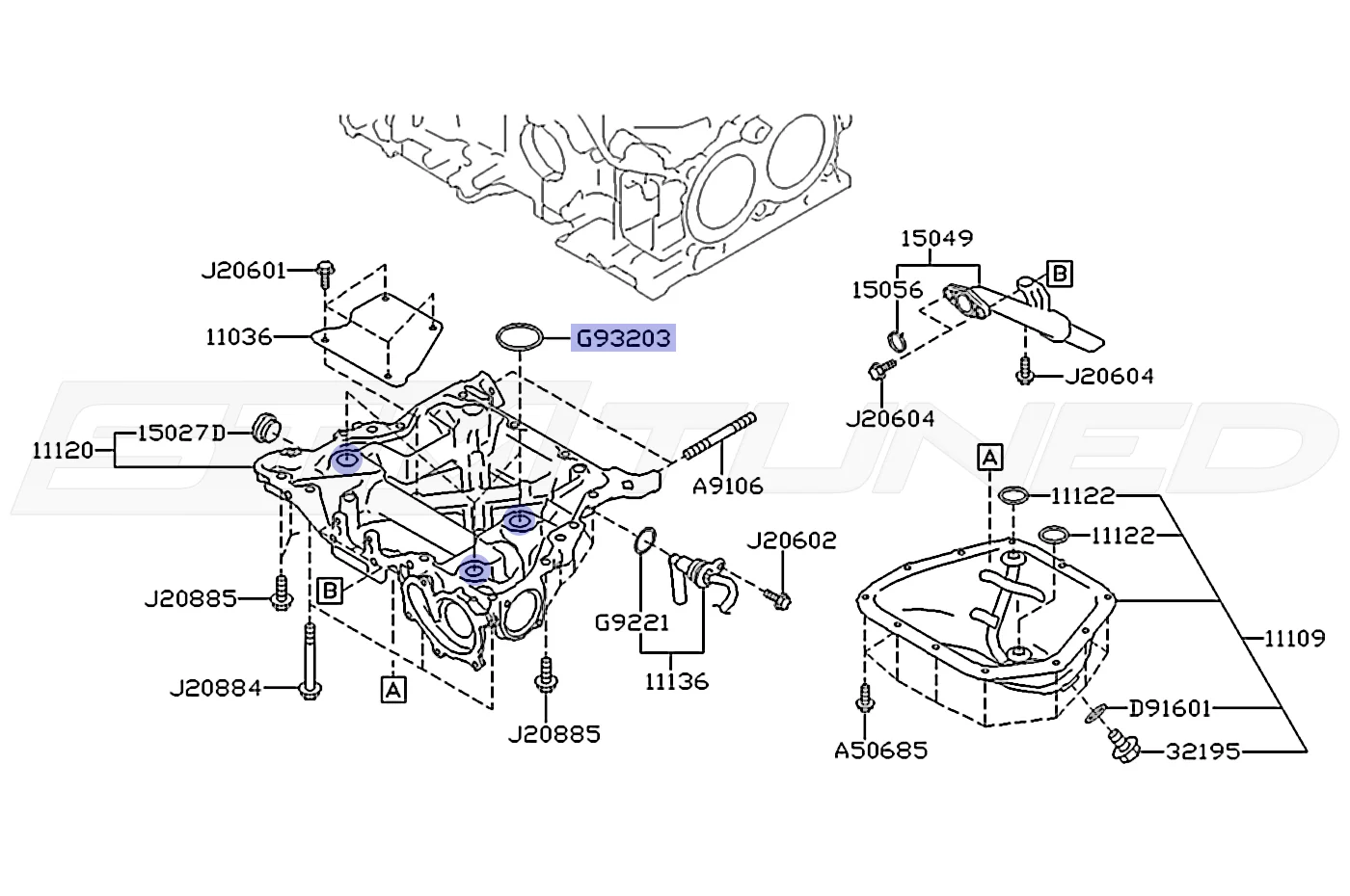 Subaru OEM 32.6mm Oil Pan/Crankcase Oring for WRX STi BRZ (806932030) - Image 3