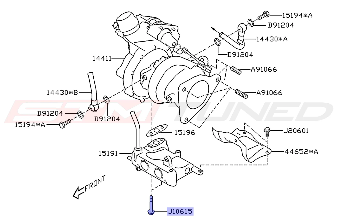 Subaru OEM Turbo Oil Tank Bolt for 2022+ WRX (808106150) - Image 2