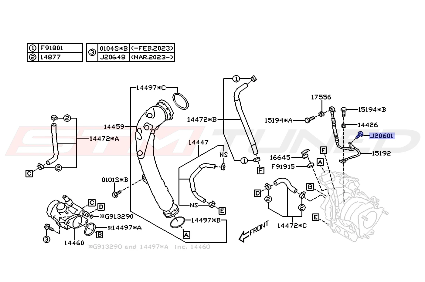 Subaru OEM Turbo Oil Feed Line Bolt for 2022+ WRX (808206010) - Image 2