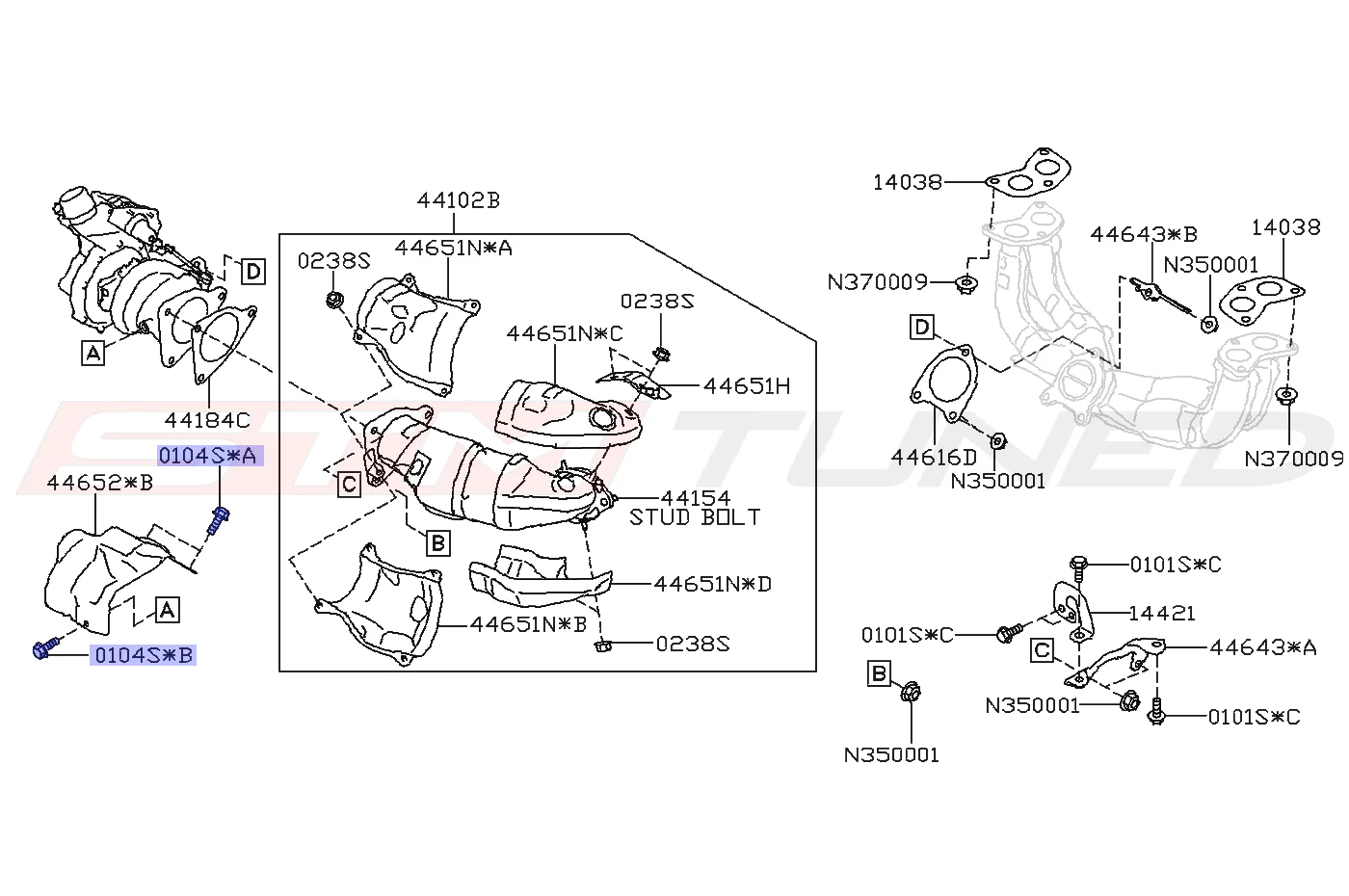 Subaru OEM Turbo Inlet/Bracket/Heatshield Bolt for 2022+ WRX (808206480) - Image 4